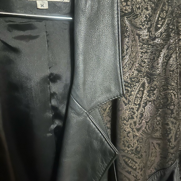 Vintage 80's Pelle Club Women’s black leather coat Medium - Picture 8 of 15